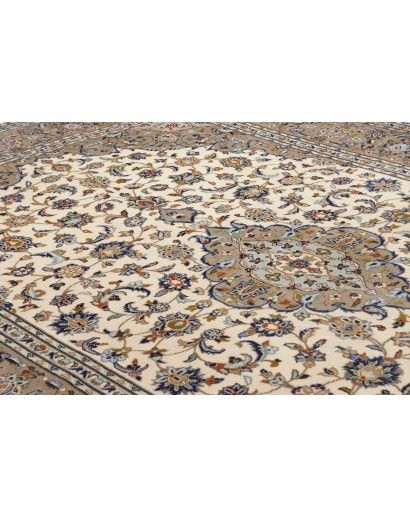 Tappeto Kashan Persia marrone grigio 203x310