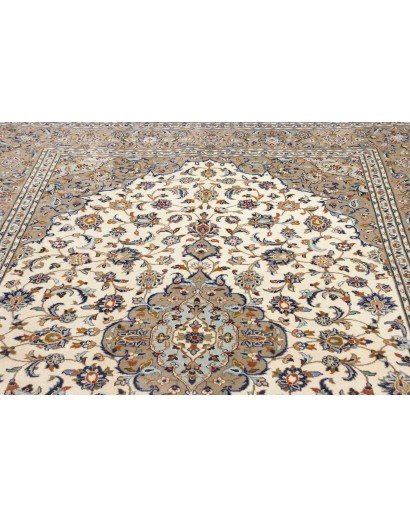Tappeto Kashan Persia marrone grigio 203x310