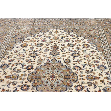 Tappeto Kashan Persia marrone grigio 203x310