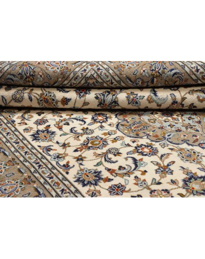 Tappeto Kashan Persia marrone grigio 203x310