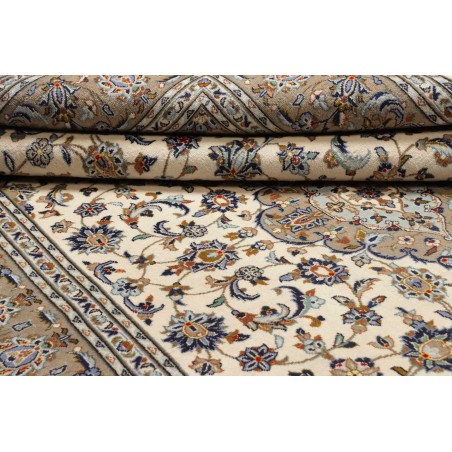 Tappeto Kashan Persia marrone grigio 203x310
