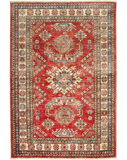 Tappeto Kazak Fine Pakistan rosso giallo 98x150