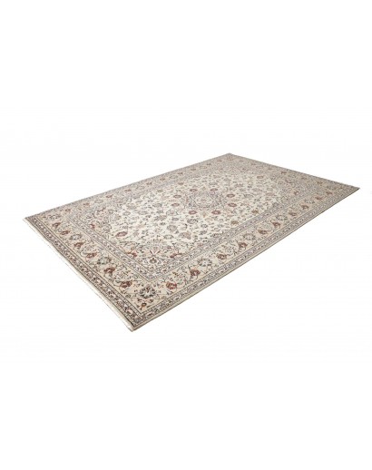 Tappeto Kashan Persia bianco grigio 200x300