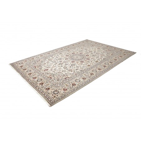 Tappeto Kashan Persia bianco grigio 200x300