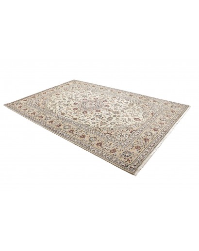 Tappeto Kashan Persia bianco grigio 200x300
