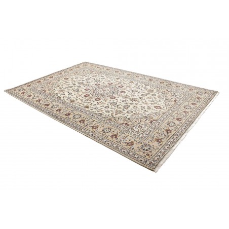 Tappeto Kashan Persia bianco grigio 200x300