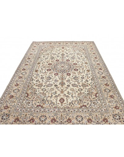 Tappeto Kashan Persia bianco grigio 200x300