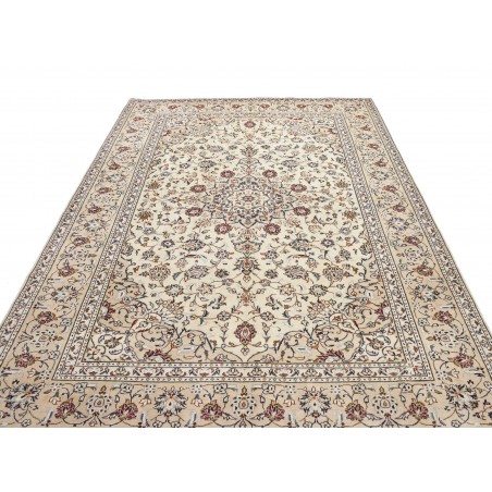 Tappeto Kashan Persia bianco grigio 200x300