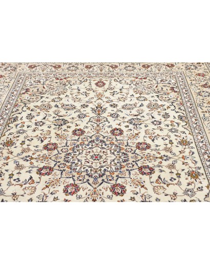 Tappeto Kashan Persia bianco grigio 200x300