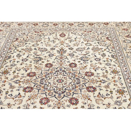 Tappeto Kashan Persia bianco grigio 200x300