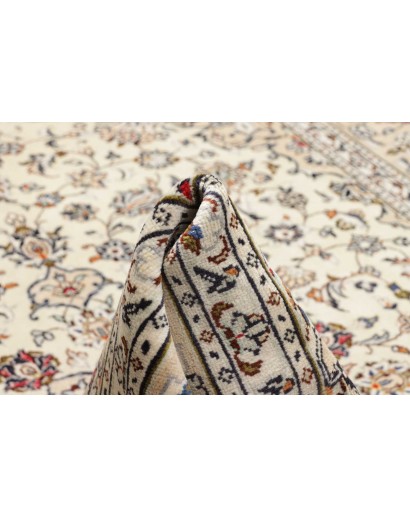 Tappeto Kashan Persia bianco grigio 200x300