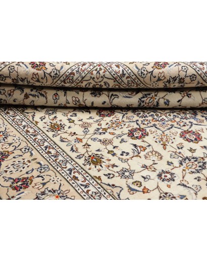 Tappeto Kashan Persia bianco grigio 200x300