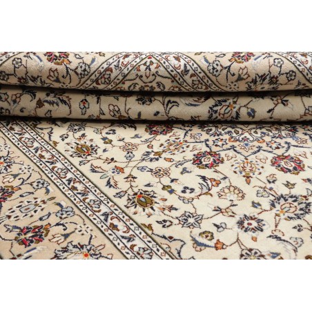 Tappeto Kashan Persia bianco grigio 200x300