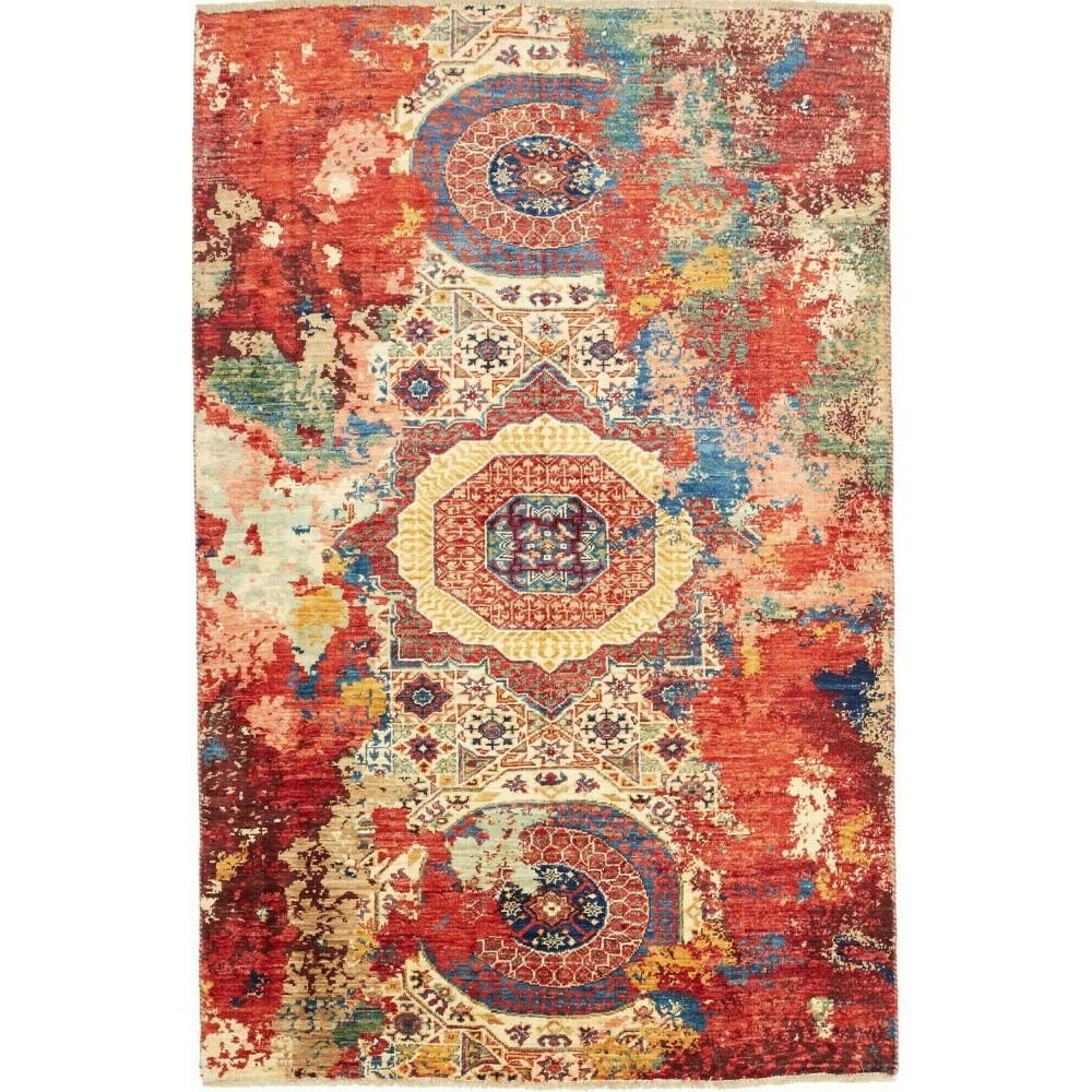 Tappeto Mona Pakistan marrone grigio 119x178 Tappeto Mona Pakistan marrone grigio 119x178