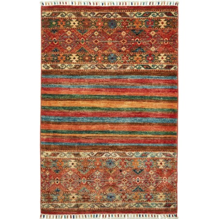 Tappeto Samarkand Pakistan marrone giallo 84x126
