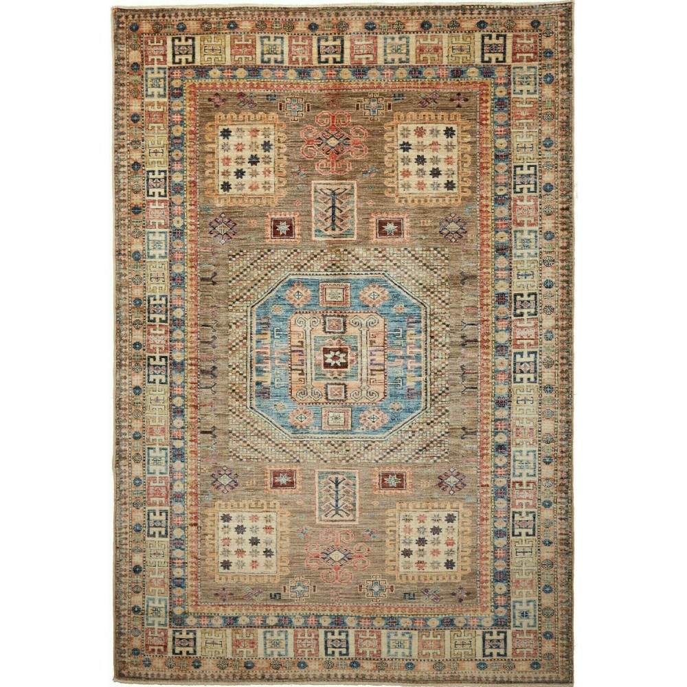 Tappeto Kazak Fine Pakistan bianco 163x240 Tappeto Kazak Fine Pakistan bianco 163x240