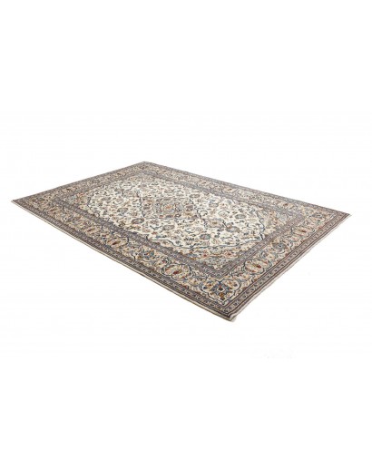 Tappeto Kashan Persia bianco marrone 195x293