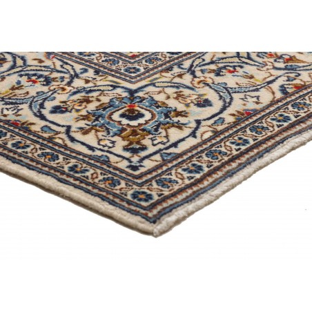 Tappeto Kashan Persia bianco marrone 195x293