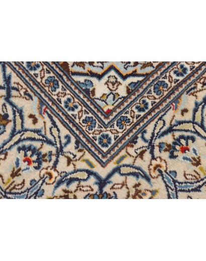 Tappeto Kashan Persia bianco marrone 195x293