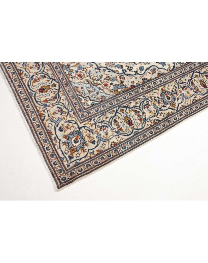 Tappeto Kashan Persia bianco marrone 195x293