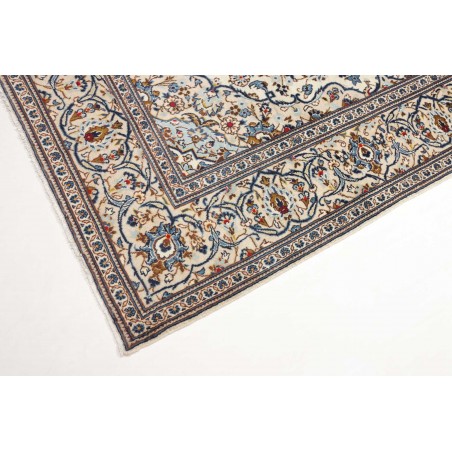 Tappeto Kashan Persia bianco marrone 195x293