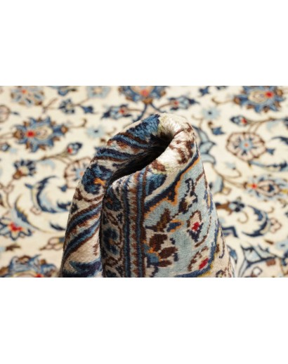 Tappeto Kashan Persia bianco marrone 195x293