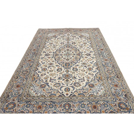 Tappeto Kashan Persia beige grigio 194x307