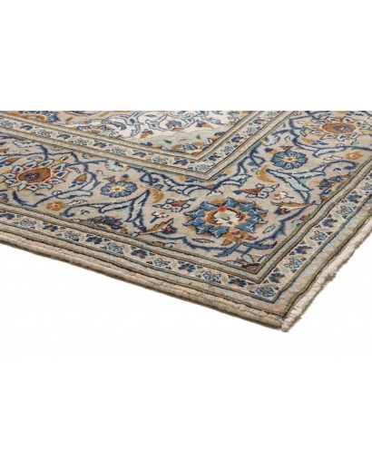 Tappeto Kashan Persia beige grigio 194x307