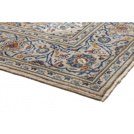 Tappeto Kashan Persia beige grigio 194x307