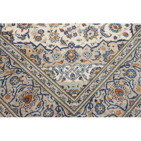 Tappeto Kashan Persia beige grigio 194x307