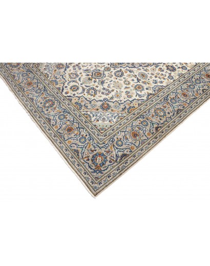 Tappeto Kashan Persia beige grigio 194x307