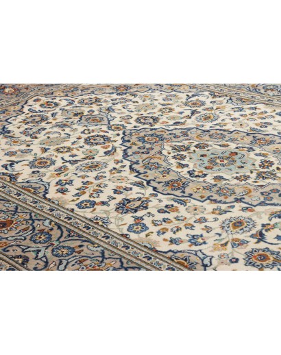 Tappeto Kashan Persia beige grigio 194x307