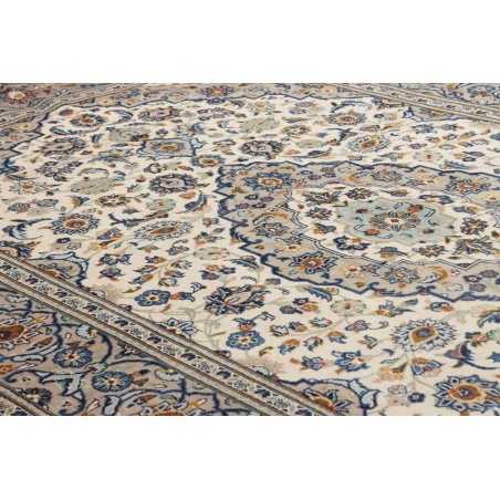 Tappeto Kashan Persia beige grigio 194x307