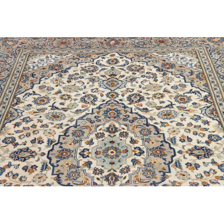 Tappeto Kashan Persia beige grigio 194x307