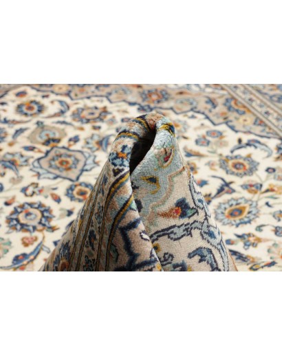 Tappeto Kashan Persia beige grigio 194x307