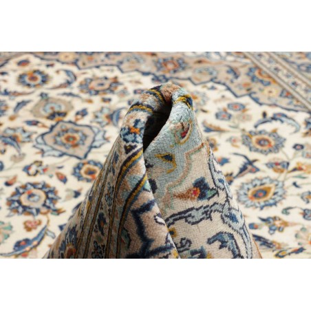 Tappeto Kashan Persia beige grigio 194x307