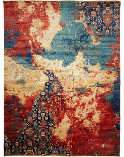 Tappeto Mona Pakistan marrone grigio 272x365