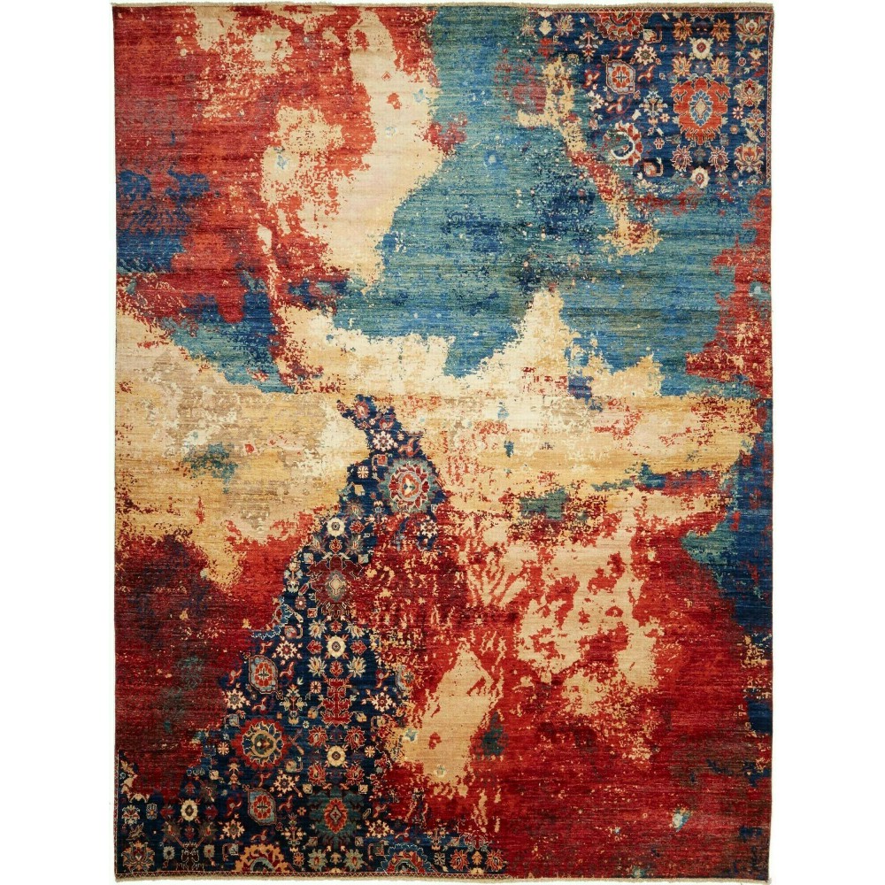 Tappeto Mona Pakistan marrone grigio 272x365 Tappeto Mona Pakistan marrone grigio 272x365