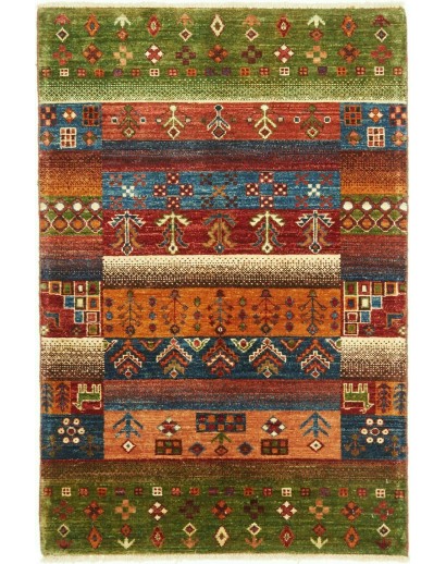 Tappeto Fun Collection Pakistan marrone giallo 84x122