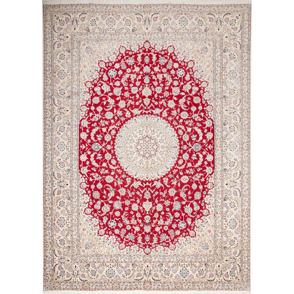 Tappeto Nain 9La Persia bianco marrone 293x413