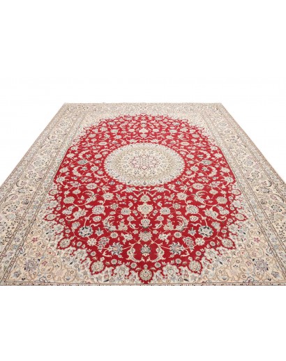 Tappeto Nain 9La Persia bianco marrone 293x413