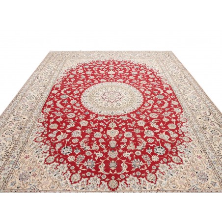 Tappeto Nain 9La Persia bianco marrone 293x413