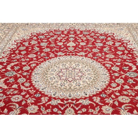 Tappeto Nain 9La Persia bianco marrone 293x413