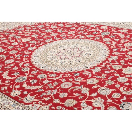 Tappeto Nain 9La Persia bianco marrone 293x413