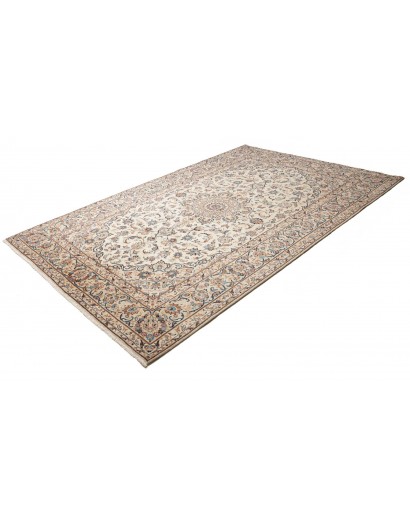 Tappeto Kashan Persia bianco grigio 197x300