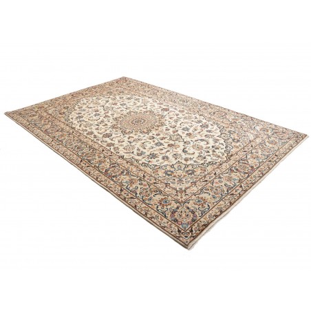 Tappeto Kashan Persia bianco grigio 197x300