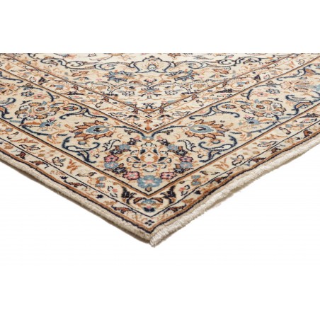 Tappeto Kashan Persia bianco grigio 197x300