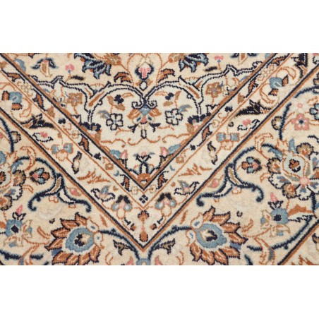 Tappeto Kashan Persia bianco grigio 197x300
