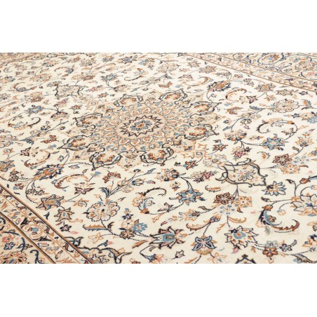 Tappeto Kashan Persia bianco grigio 197x300