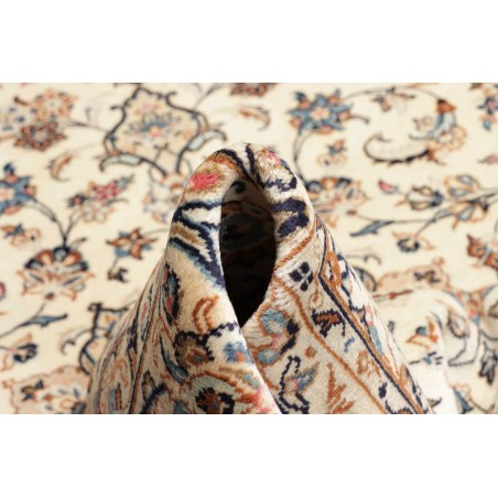 Tappeto Kashan Persia bianco grigio 197x300